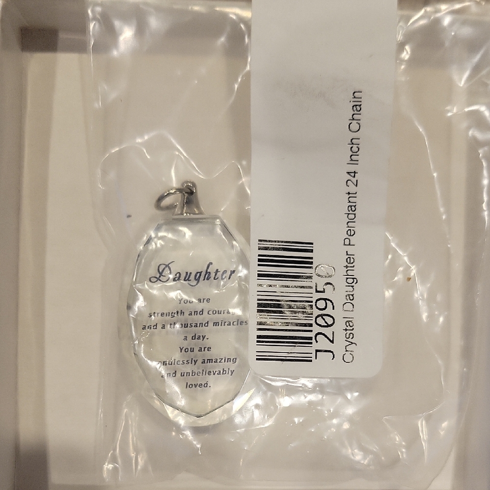 Crystal Daughter Pendant w/ 24 inch Chain - NEW